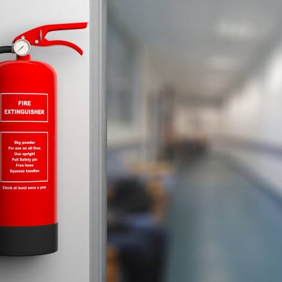 Fire safety systems in hospitals